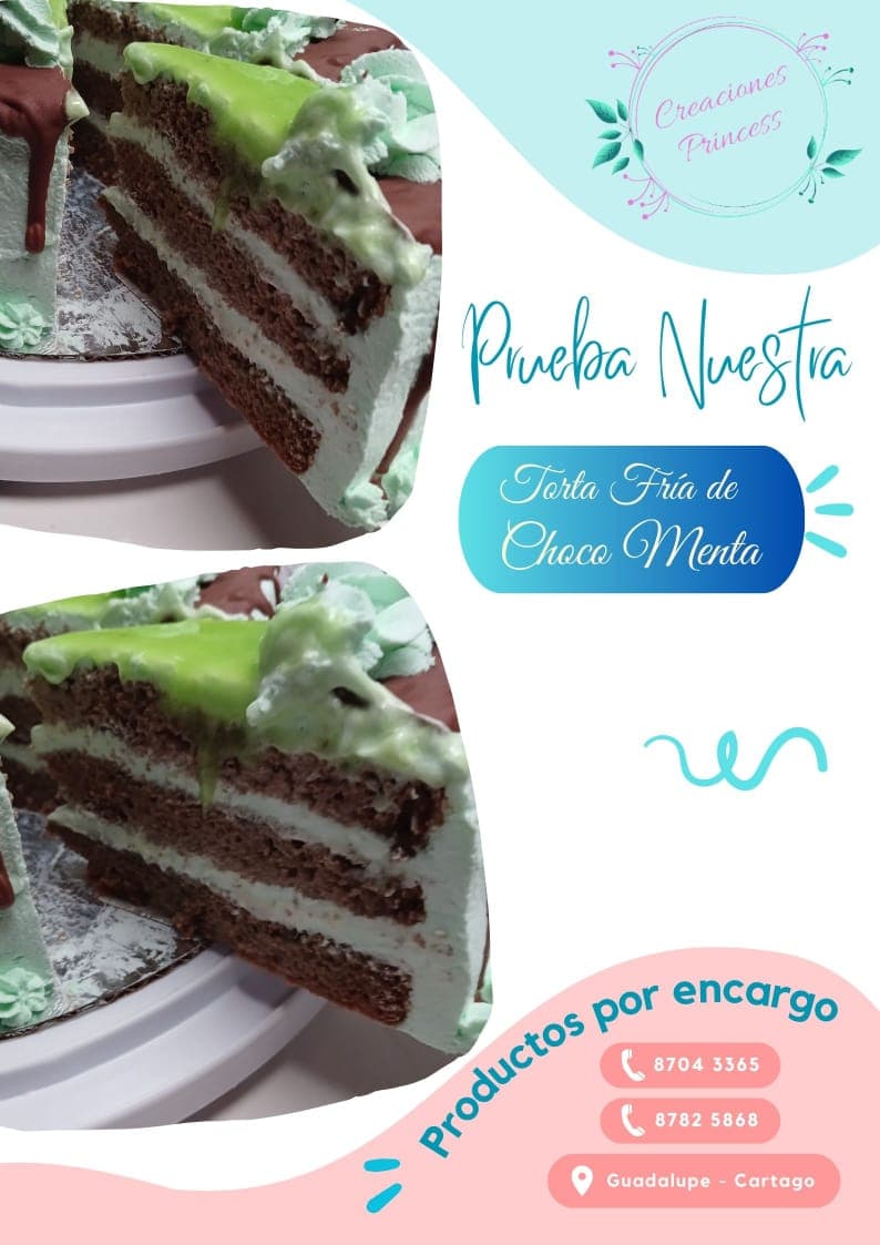 Torta Fría de Choco Menta en Tajada