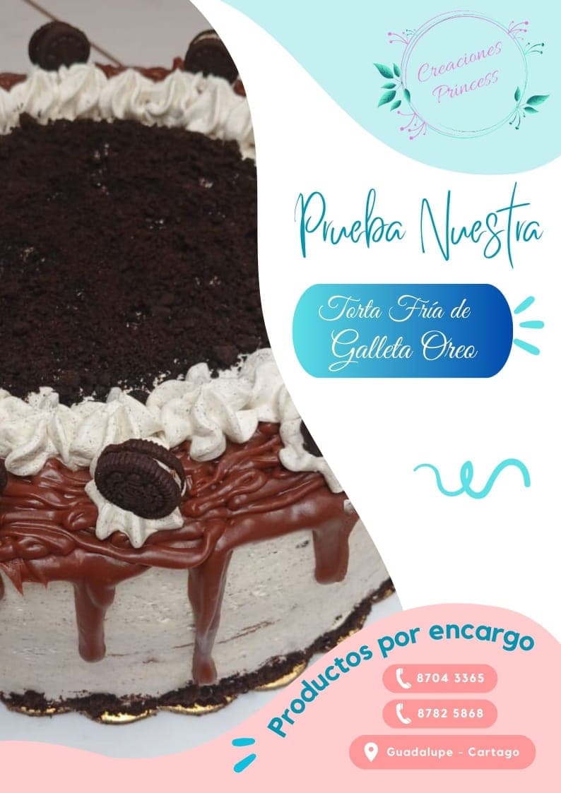 Torta Fría de Galleta Oreo Entera