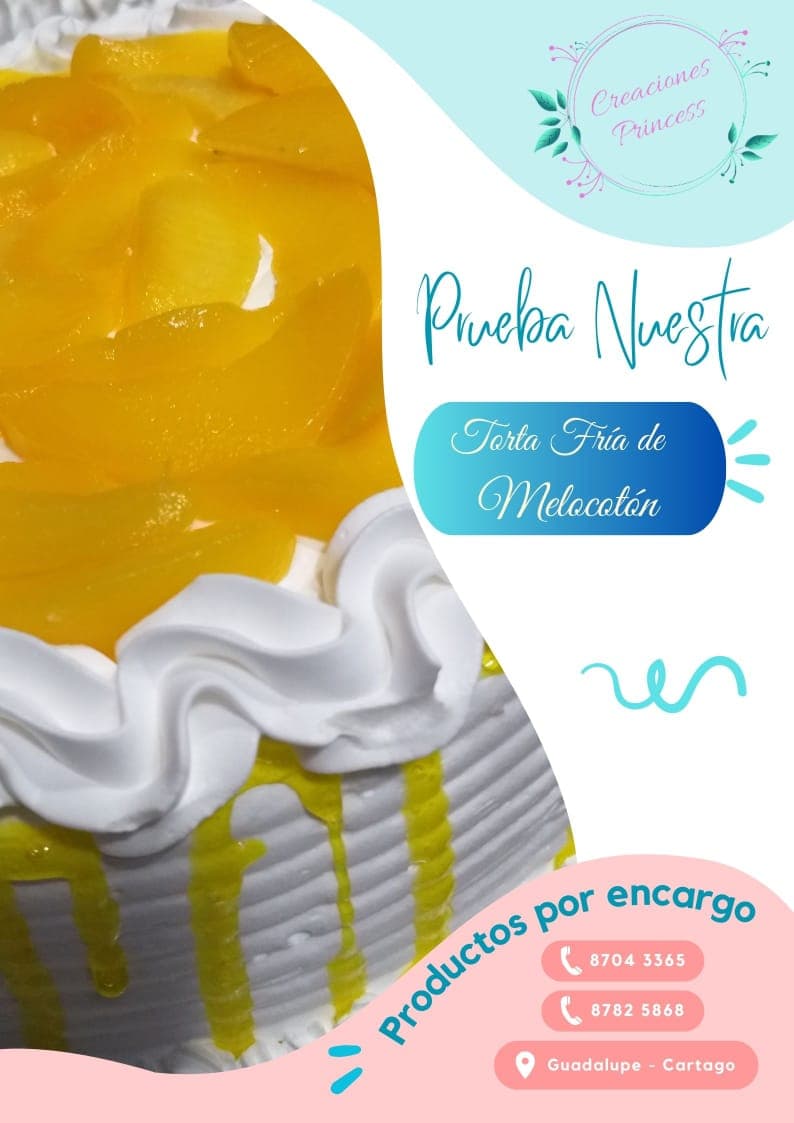 Torta Fría de Melocotón Entera