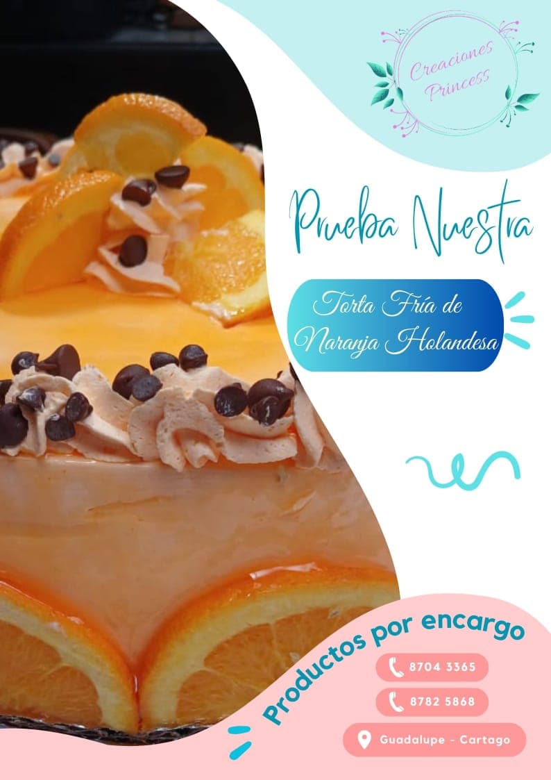 Torta Fría de Naranja Holandesa Entera