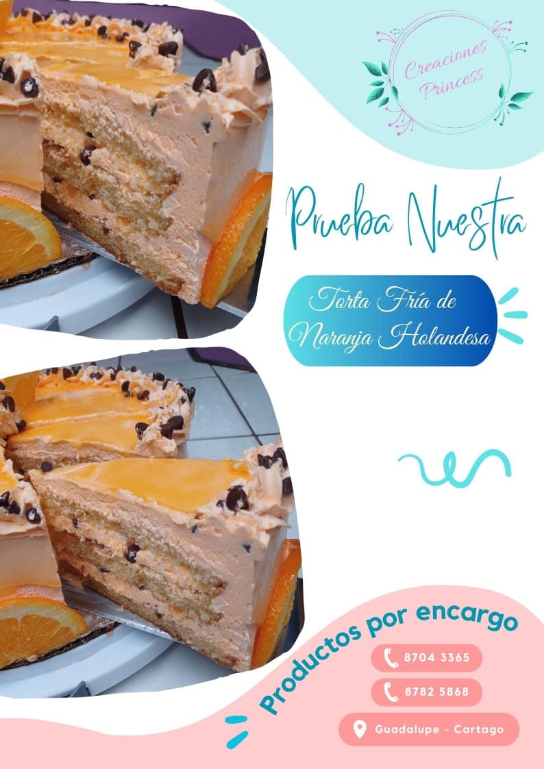 Torta Fría de Naranja Holandesa en Tajada