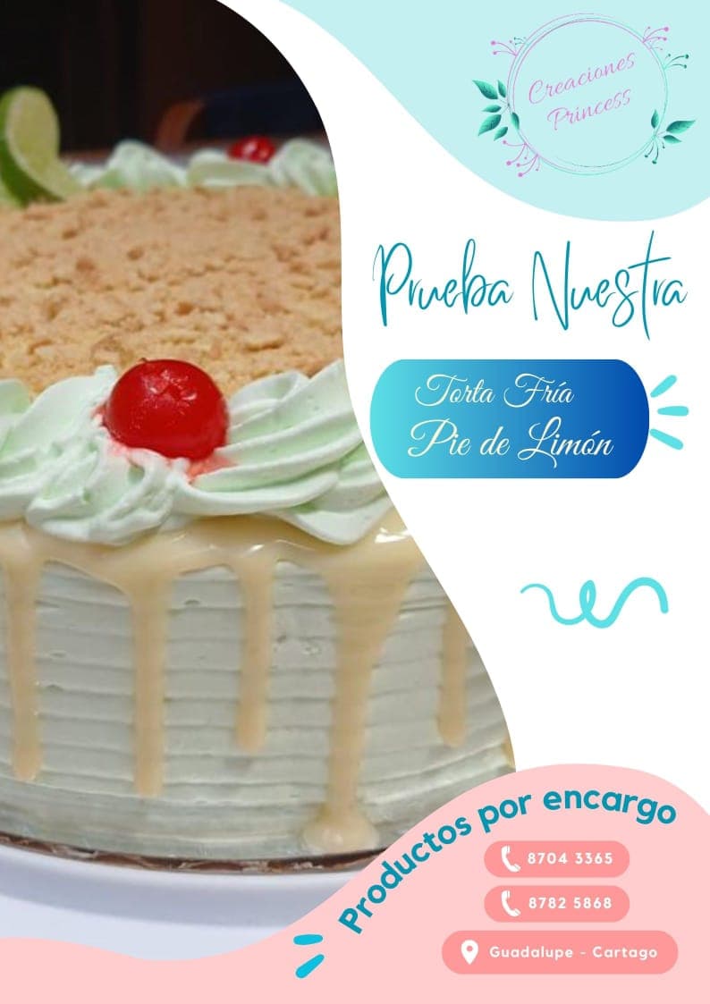 Torta Fría de Pie de Limón Entera