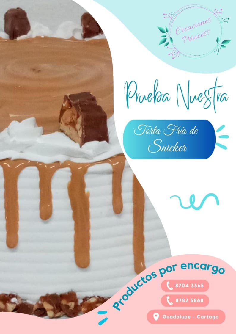 Torta Fría de Snicker Entera