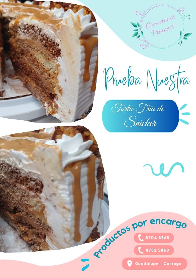 Torta Fría de Snicker en Tajada